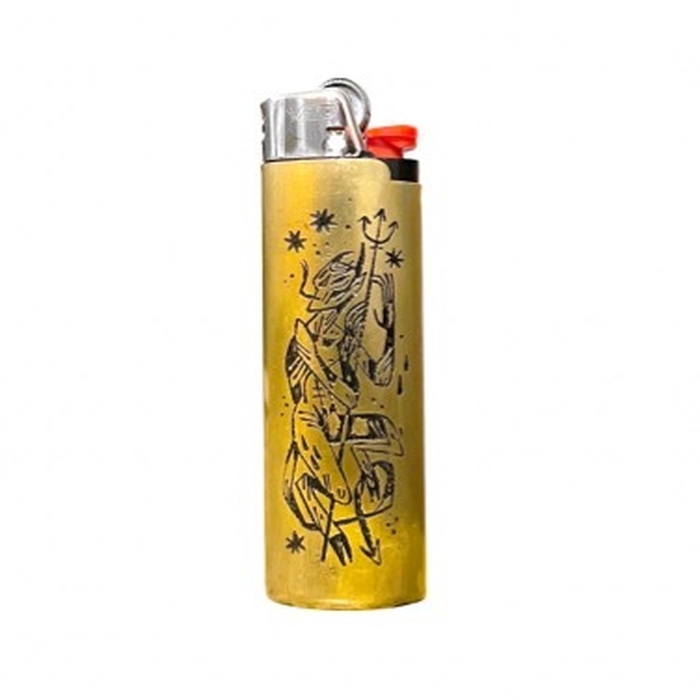 Lighter with Brass Sleeve